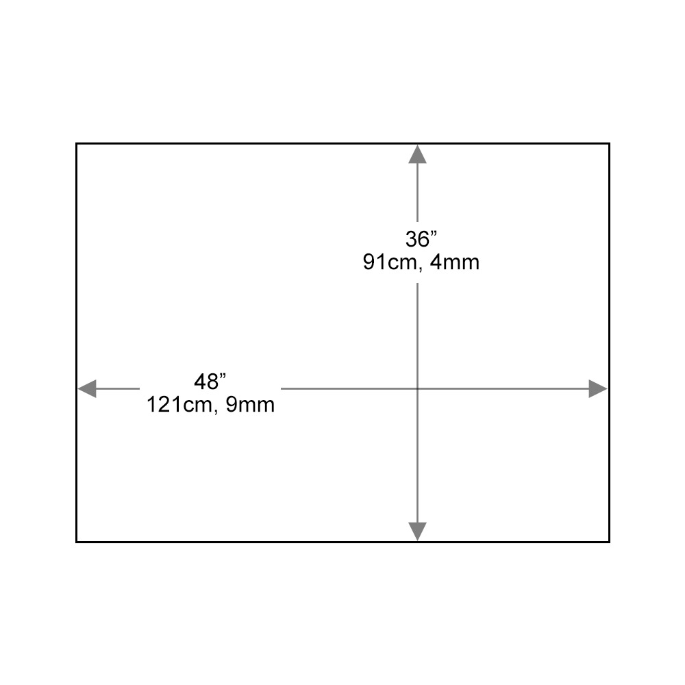 36x48 inches Rectangle Glass Table Top | Dulles Glass