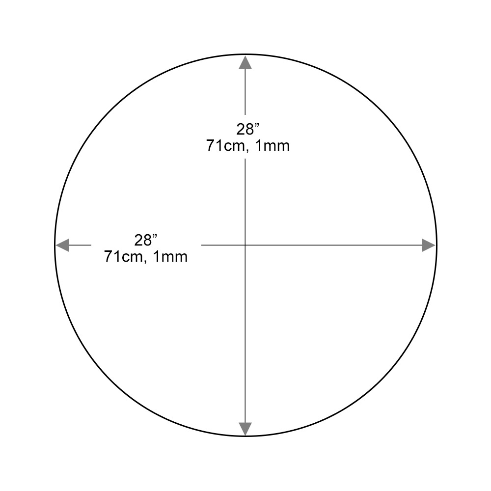 28-inch Round Glass table top Replacement | Dulles Glass
