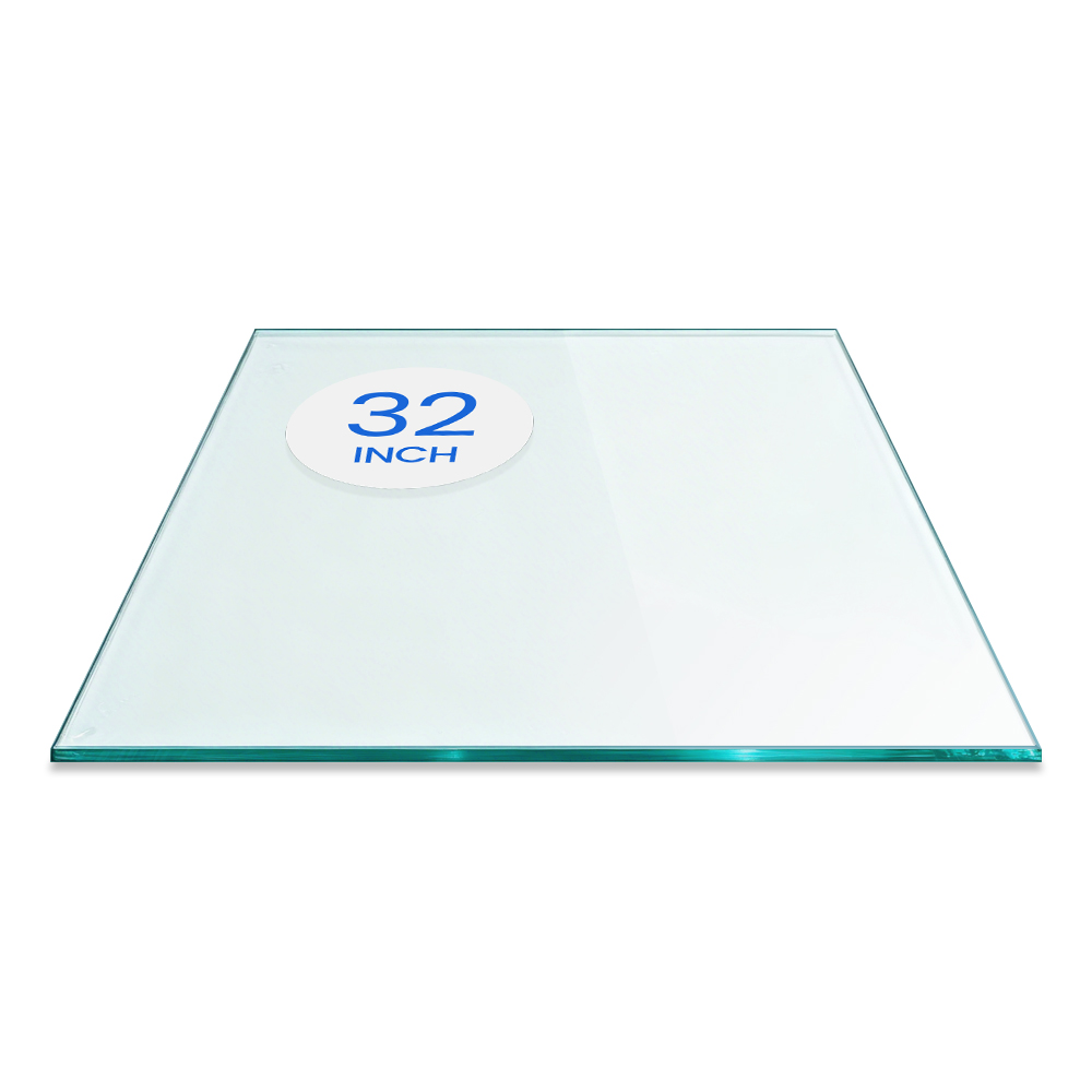 32-inch Square Glass Table Top - 1/4-inch Flat Polish Edge