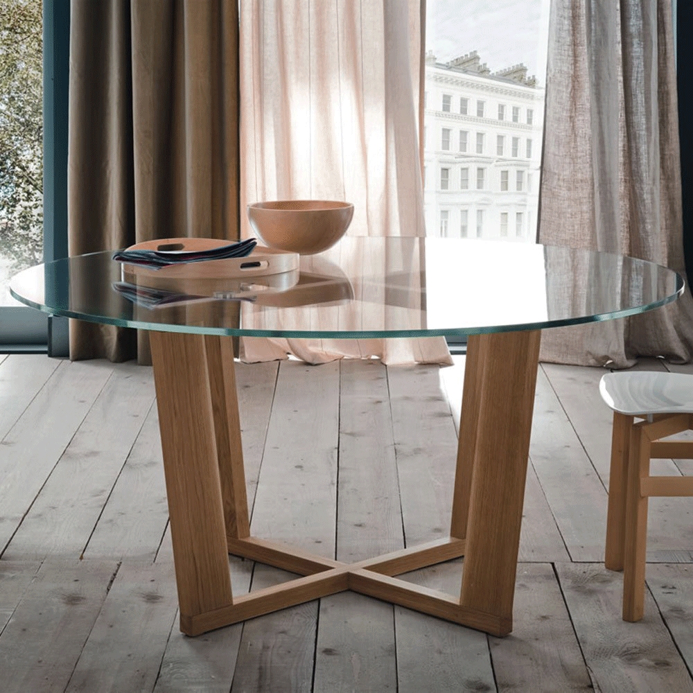 Round 48" Glass Table Tops Dulles Glass